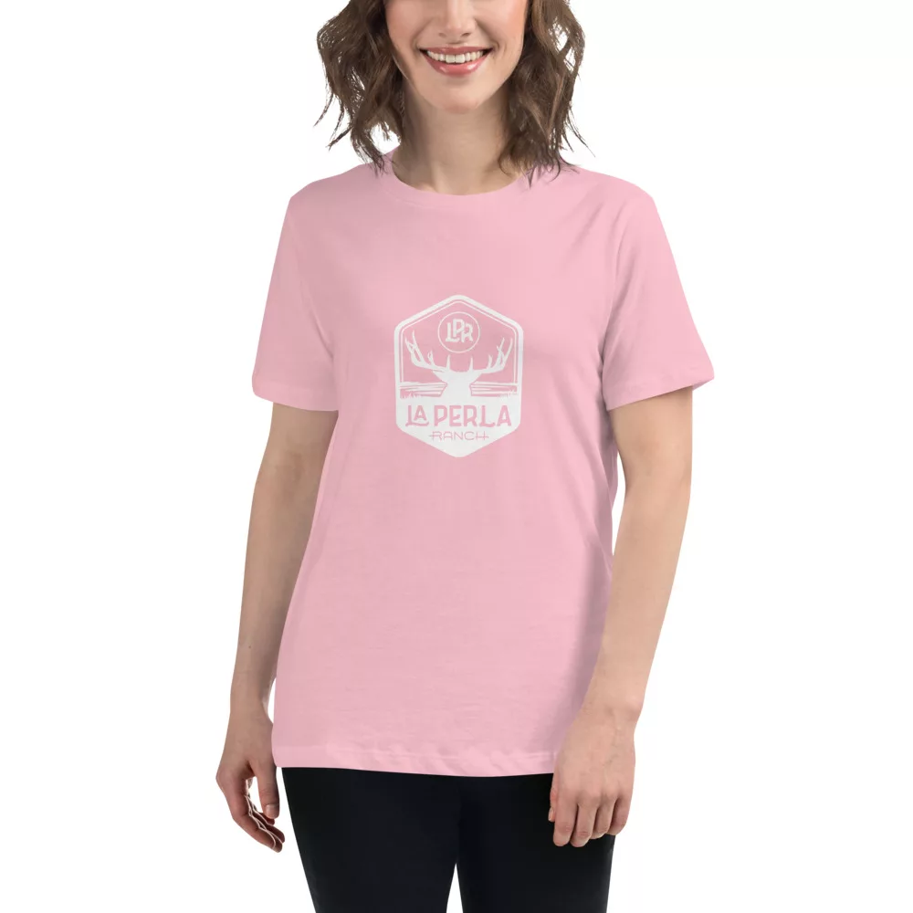 2lKpBLbA womens relaxed t shirt pink front 61c4f77779a63 La Perla Ranch Women's Relaxed T-Shirt - Image 8