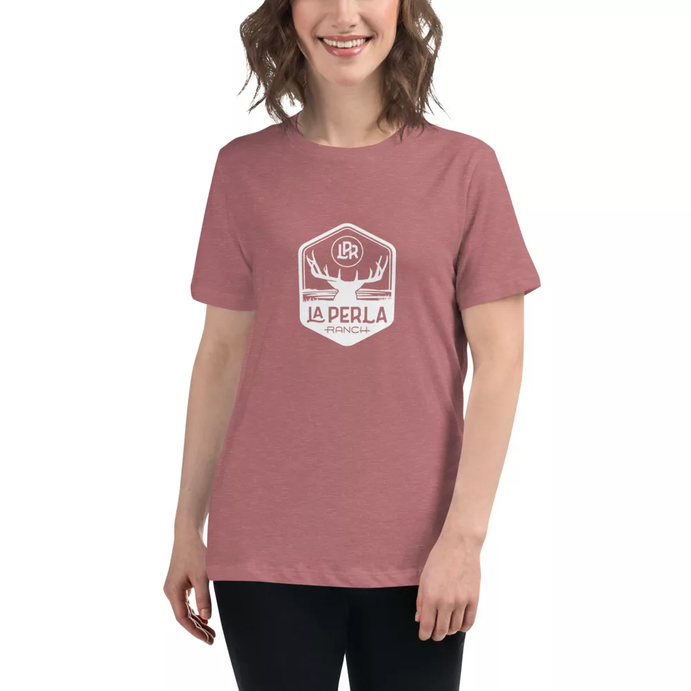 45EQXtT1 womens relaxed t shirt heather mauve front 61c4f7777951d La Perla Ranch Women's Relaxed T-Shirt - Image 5