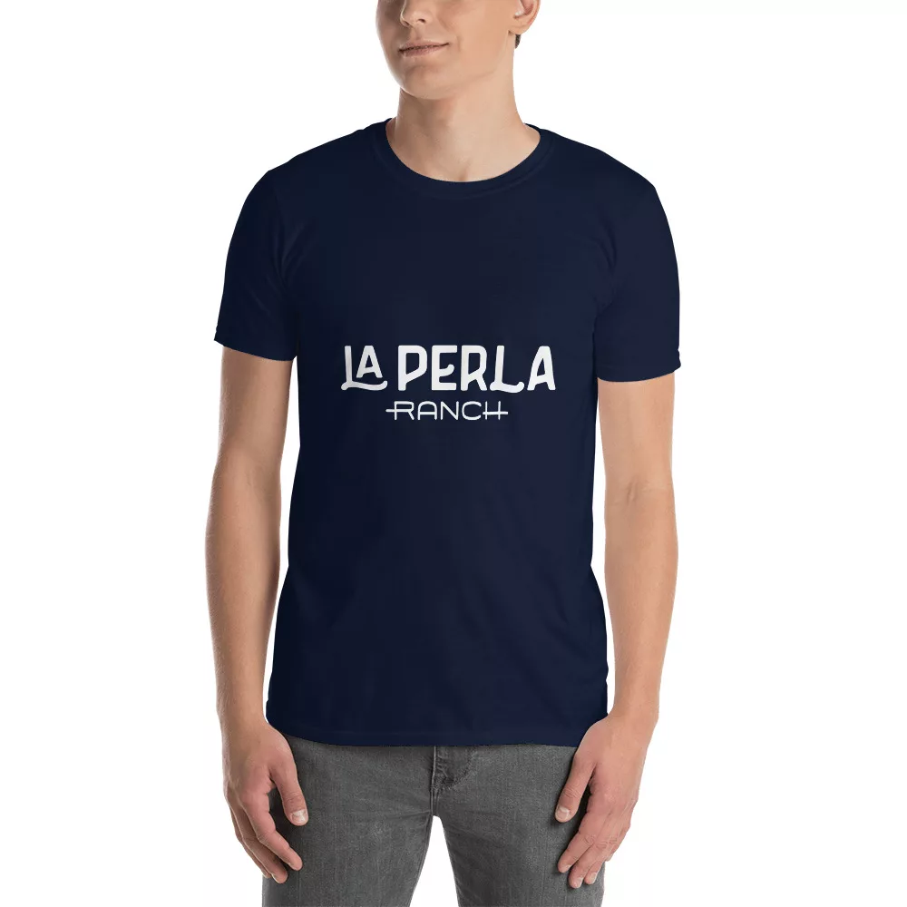 I7JFOYIF unisex basic softstyle t shirt navy front 61c1141997be1 La Perla Ranch Short-Sleeve Unisex T-Shirt - Image 4